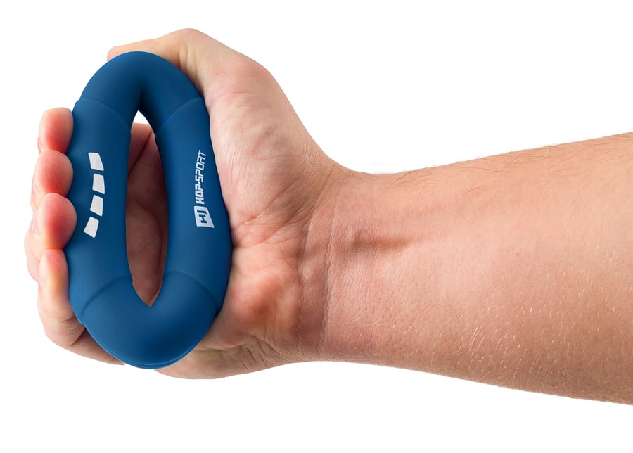 Ovaler Handtrainer aus Silikon