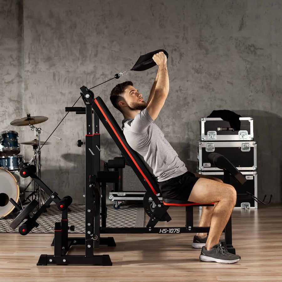 Hantelbank HS-1075 mit Curlpult