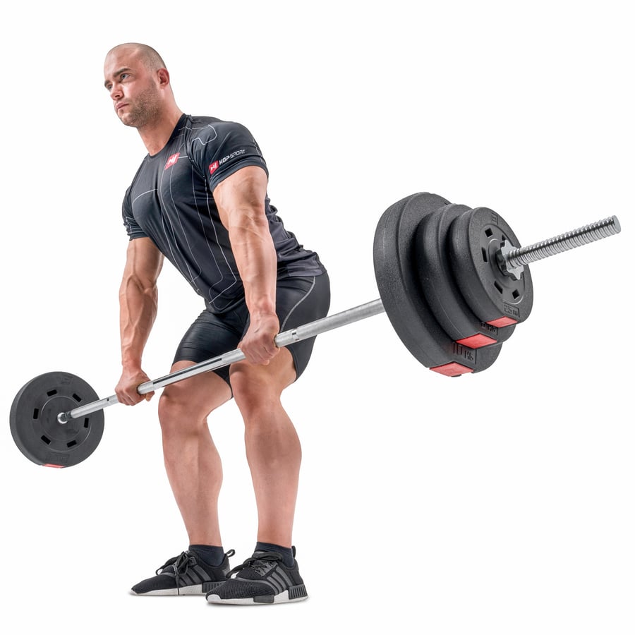 Hantelstangenset mit Langhantel