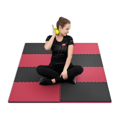 Puzzlematte EVA 2cm - 8 Stück schwarz/rot_5