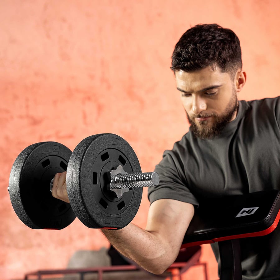 Hantelstangenset mit Lang-, SZ-