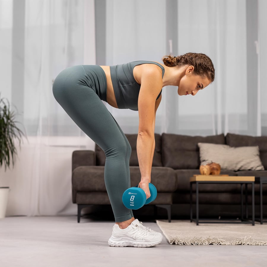 Zestaw hantelek winylowych okrą