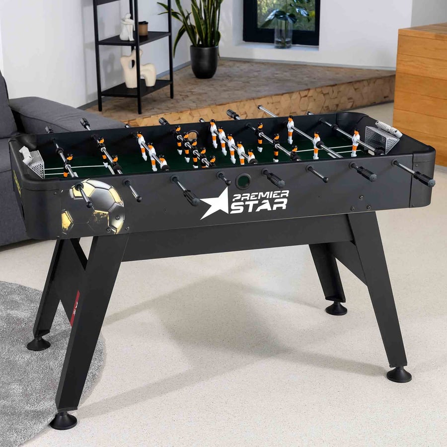 Tischkicker CORNER- schwarz-rot