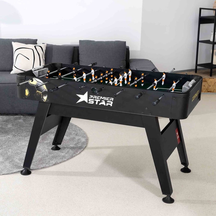 Tischkicker CORNER- schwarz-rot