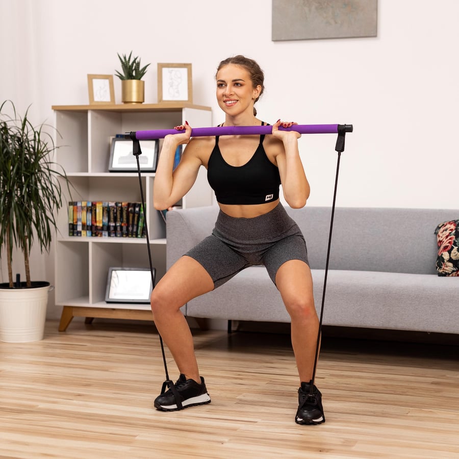 Pilates-Stick HS-T090GS lila