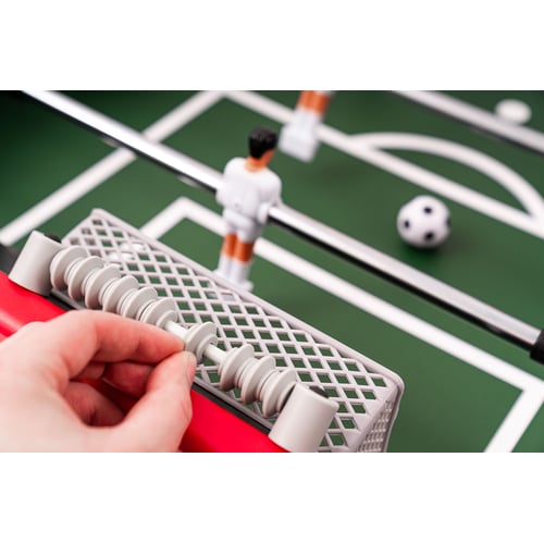 Tischkicker CORNER- schwarz-rot