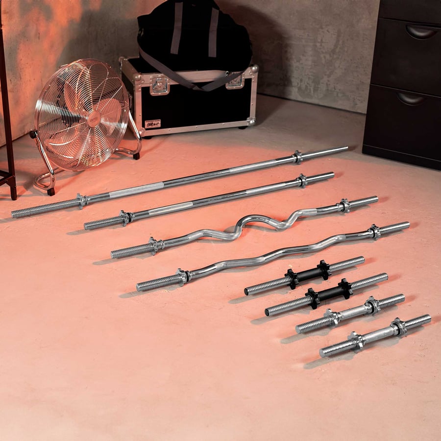 Hantelstangenset mit Lang-, SZ-