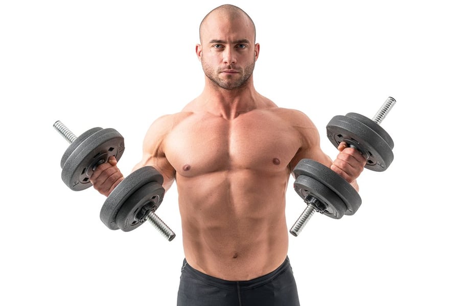 Hop-Sport Hantelset 75kg, Hante