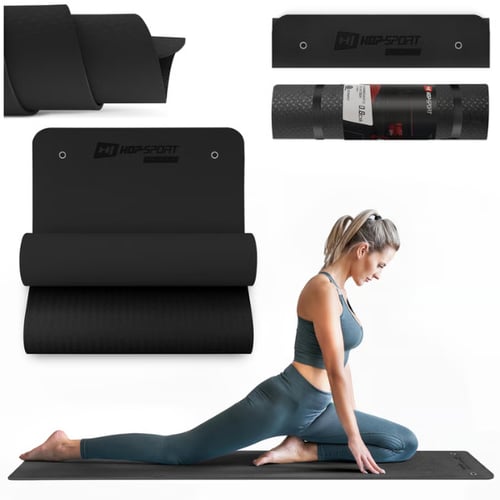 Yogamatte Hop-Sport TPE 0,8 cm mit Ösen