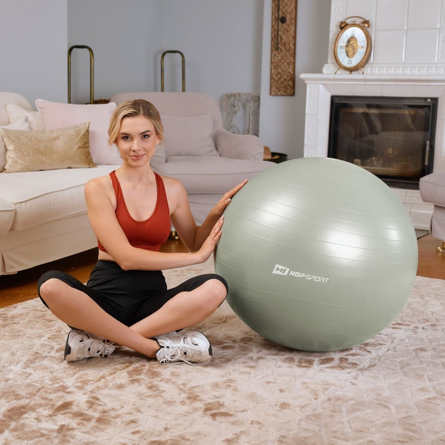 Yoga ball 85cm HS-R085YB - sage - 2