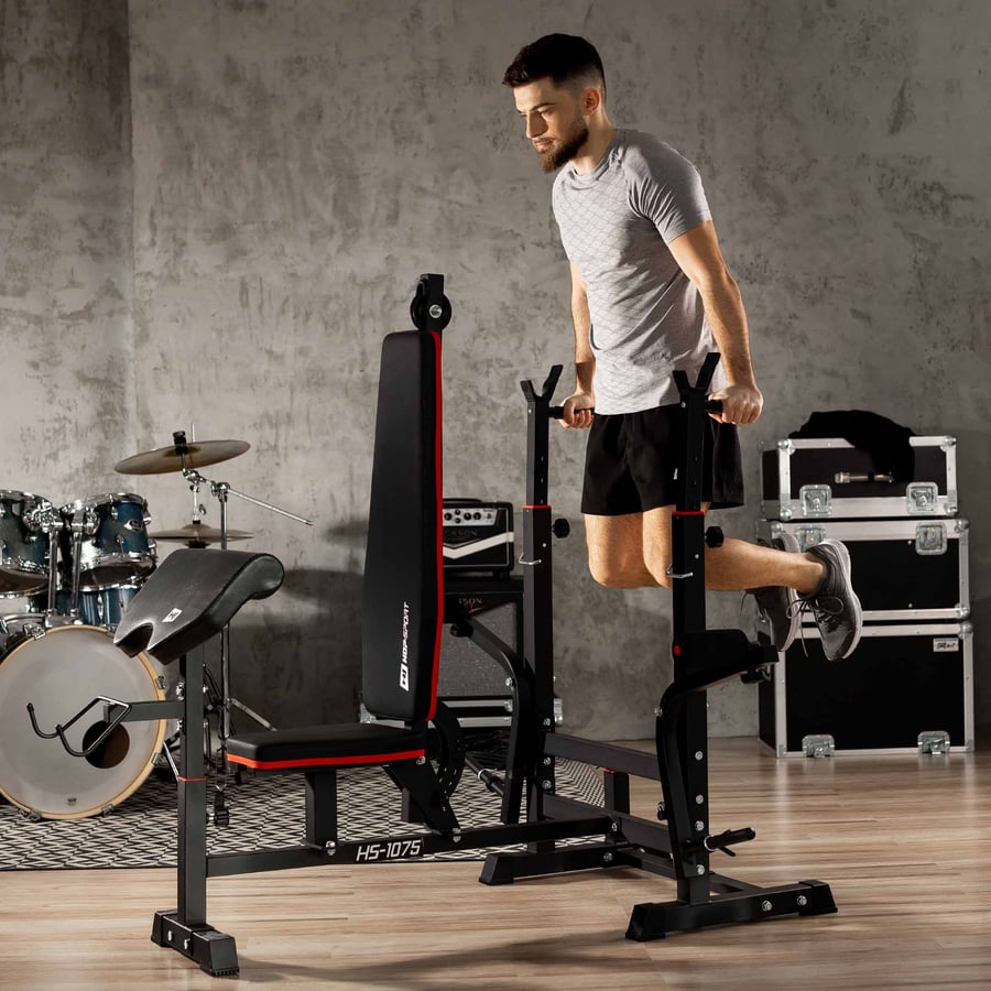Hantelbank HS-1075 mit Curlpult