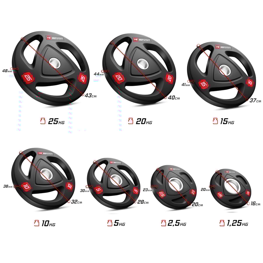 Olympia Guss Hanteltet 114kg mi