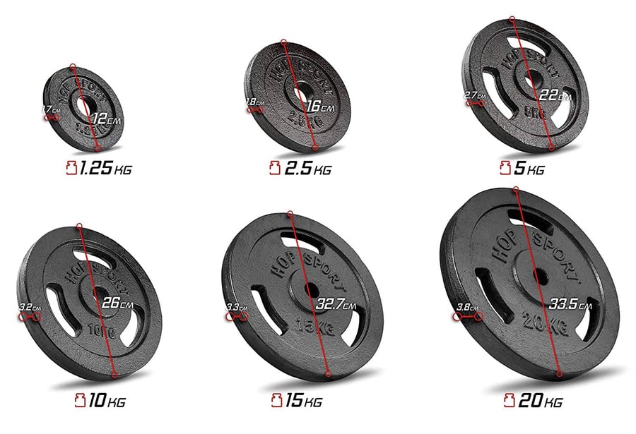 79kg Guss Hanteltet Langhantel