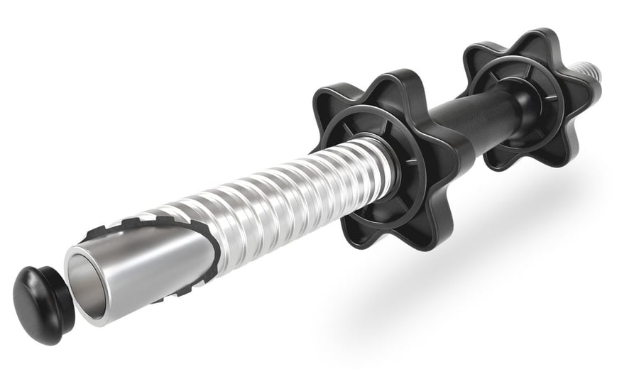 Hop-Sport Hantelset 125kg, Hant