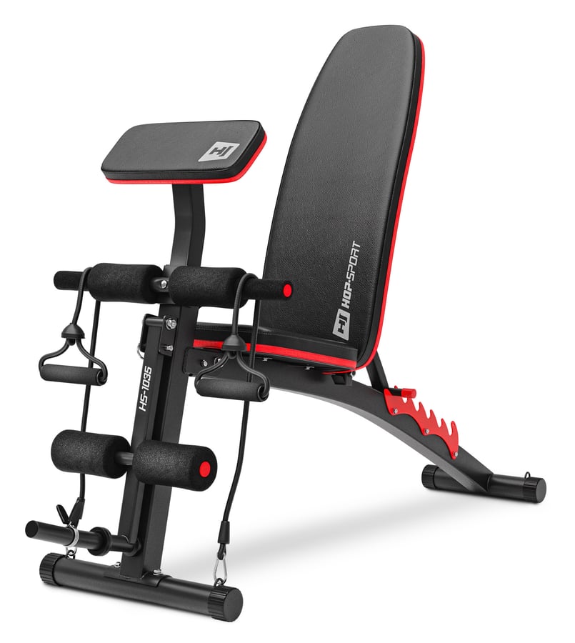 Hantelset 40kg + Hantelbank HS-