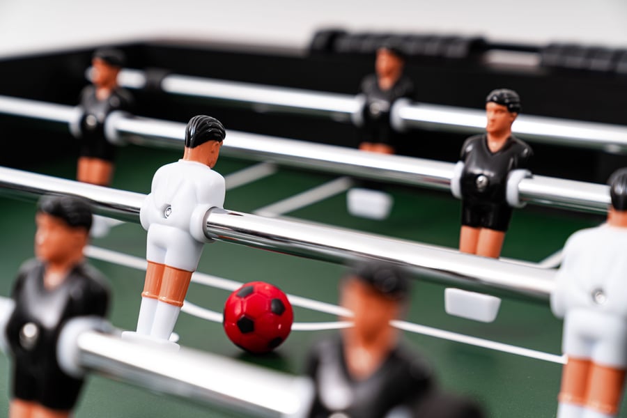 Tischkicker SECTOR- schwarz-wei