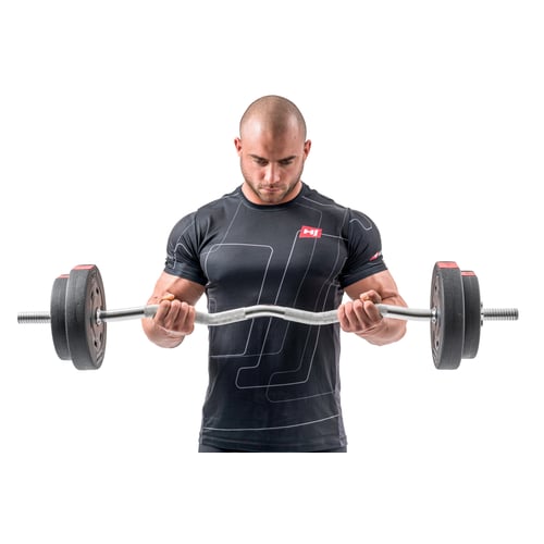 Hantelset 57kg mit SZ-Stange