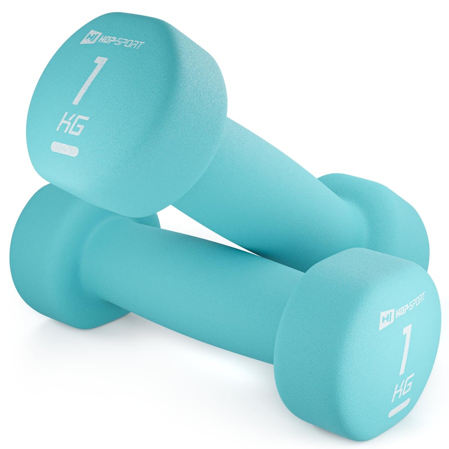 Zestaw hantelek winylowych okrą