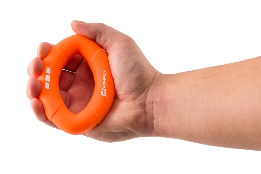 Ovaler Handtrainer aus Silikon