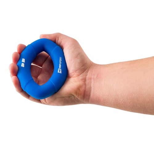 Ovaler Handtrainer aus Silikon