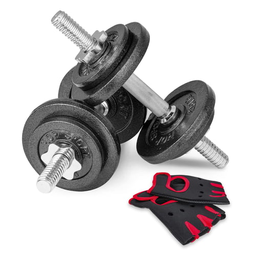 Hop-Sport Guss Kurzhantelset 2x