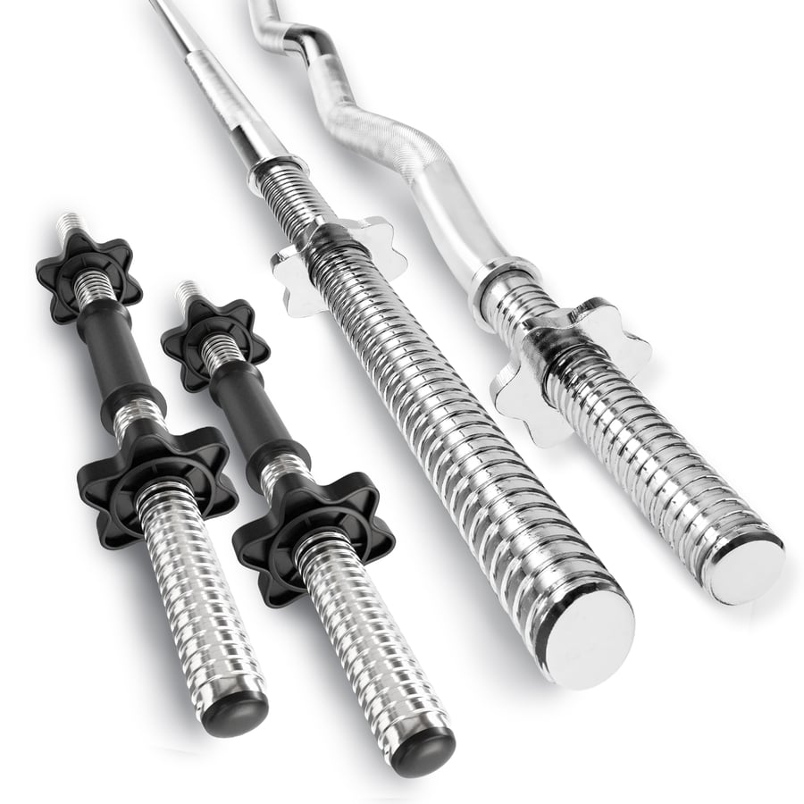 Hantelset 105kg + Hantelbank HS