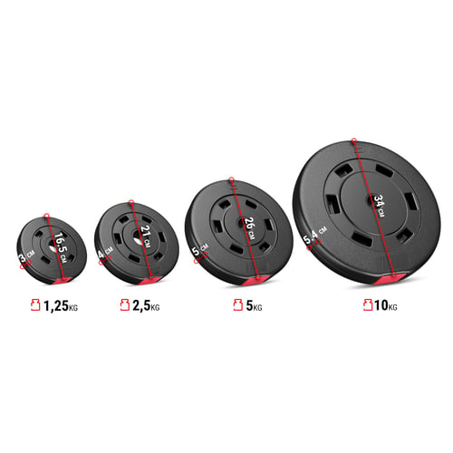 Hantelset 69kg (AB) + Langhante